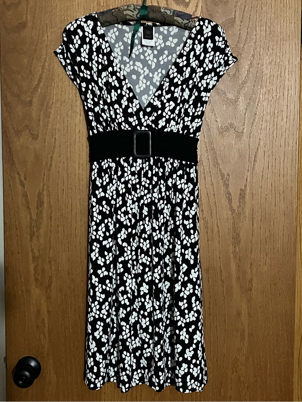 Wrapper Brand Black & White Dress